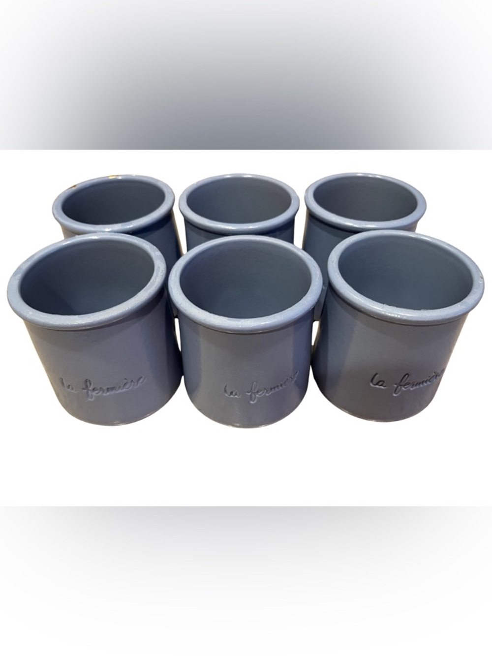 La Fermiere Set of 6 Terracotta Yogurt Pots